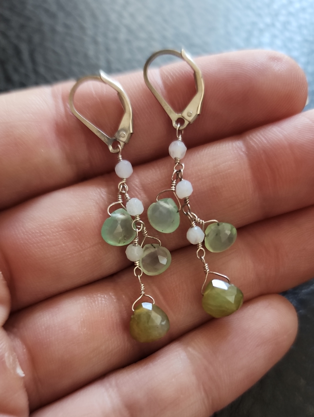 Sterling & Glass Earrings